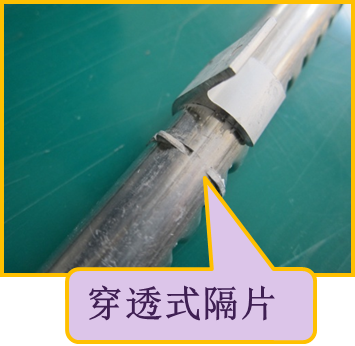 穿透式隔片 組件